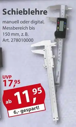 Sonderpreis Baumarkt Schieblehre Angebot