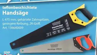 Sonderpreis Baumarkt GERMANIA teflonbeschichtete Handsäge Angebot