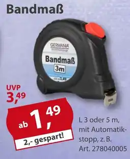 Sonderpreis Baumarkt GERMANIA Bandmaẞ Angebot