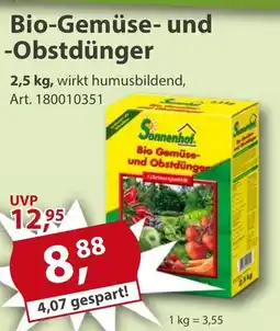 Sonderpreis Baumarkt Sonnenhof Bio-Gemüse- und -Obstdünger Angebot