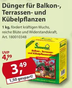 Sonderpreis Baumarkt Sonnenhof Dünger für Balkon-, Terrassen- und Kübelpflanzen Angebot