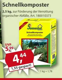 Sonderpreis Baumarkt Sonnenhof Schnellkomposter Angebot