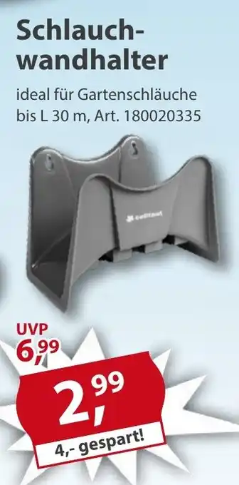 Sonderpreis Baumarkt Schlauchwandhalter Angebot
