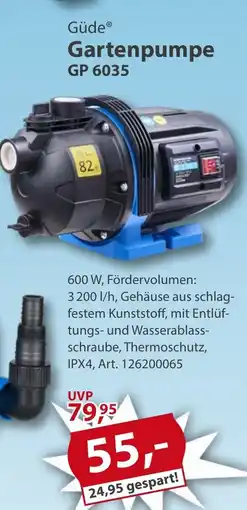Sonderpreis Baumarkt Güde Gartenpumpe GP 6035 Angebot