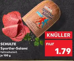 Kaufland SCHULTE Sportler-Salami Angebot
