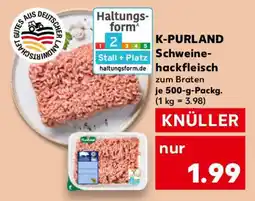 Kaufland K-PURLAND Schweine- hackfleisch Angebot