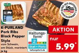 Kaufland K-PURLAND Pork Ribs Black Pepper Style Angebot