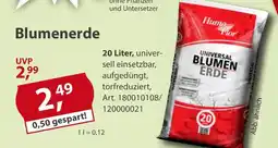 Sonderpreis Baumarkt Humo Flor Blumenerde Angebot