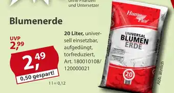 Sonderpreis Baumarkt Humo Flor Blumenerde Angebot