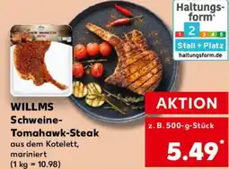 Kaufland WILLMS Schweine- Tomahawk-Steak Angebot