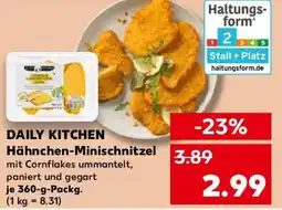 Kaufland DAILY KITCHEN Hähnchen-Minischnitzel Angebot