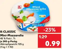 Kaufland K-CLASSIC Mini-Mozzarella Angebot