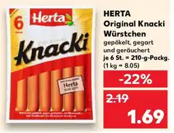 Kaufland HERTA Original Knacki Würstchen Angebot