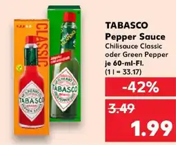 Kaufland TABASCO Pepper Sauce Angebot