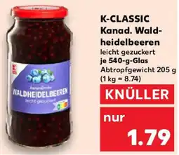 Kaufland K-CLASSIC Kanad. Wald- heidelbeeren Angebot