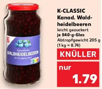 Kaufland K-CLASSIC Kanad. Wald- heidelbeeren Angebot