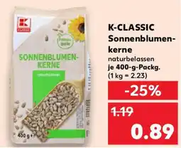 Kaufland K-CLASSIC Sonnenblumen- kerne Angebot