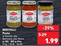 Kaufland BERTOLLI Pesto Angebot