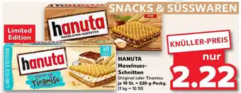 Kaufland HANUTA Haselnuss- Schnitten Angebot