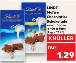 Kaufland LINDT Maître Chocolatier Schokolade Angebot