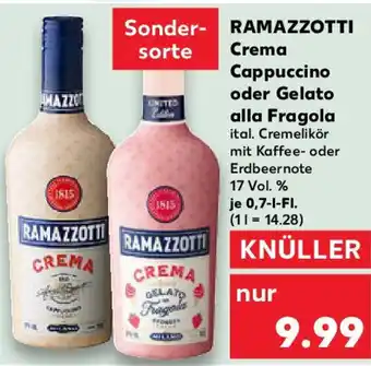 Kaufland RAMAZZOTTI Crema Cappuccino oder Gelato alla Fragola Angebot