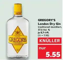 Kaufland GREGORY'S London Dry Gin Angebot