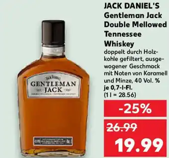 Kaufland JACK DANIEL'S Gentleman Jack Double Mellowed Tennessee Whiskey Angebot