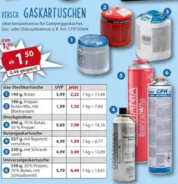 Sonderpreis Baumarkt VERSCH GASKARTUSCHEN Angebot