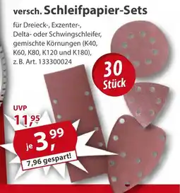 Sonderpreis Baumarkt versch. Schleifpapier-Sets Angebot