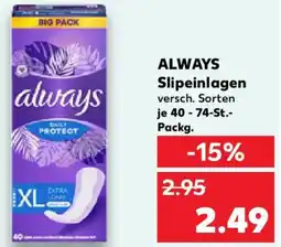 Kaufland ALWAYS Slipeinlagen Angebot