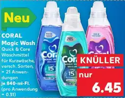 Kaufland CORAL Magic Wash Angebot
