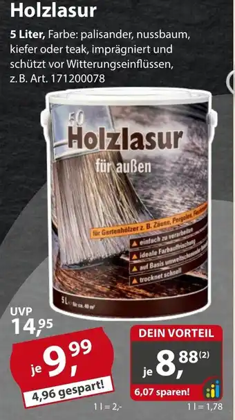 Sonderpreis Baumarkt Holzlasur Angebot