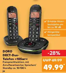 Kaufland DORO DECT-Duo- Telefon 105wr Angebot