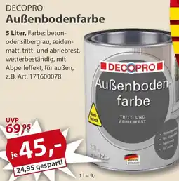 Sonderpreis Baumarkt DECOPRO Außenbodenfarbe Angebot