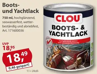 Sonderpreis Baumarkt CLOU BOOTS- & YACHTLACK Angebot
