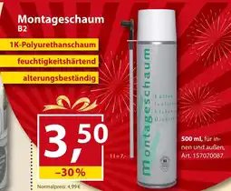Sonderpreis Baumarkt Montageschaum B2 Angebot