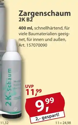 Sonderpreis Baumarkt Zargenschaum 2K B2 Angebot