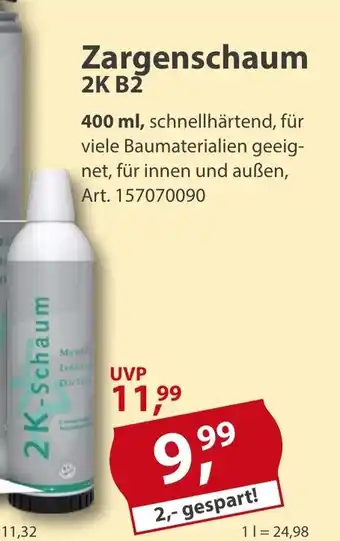Sonderpreis Baumarkt Zargenschaum 2K B2 Angebot