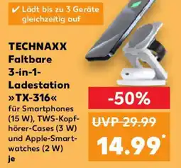 Kaufland TECHNAXX Faltbare 3-in-1- Ladestation TX 316 Angebot
