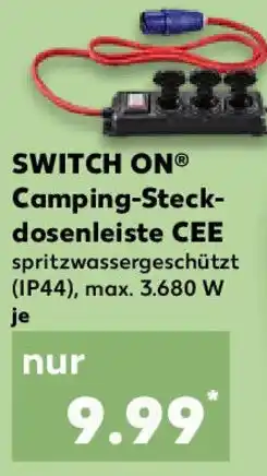 Kaufland SWITCH ON Camping-Steck- dosenleiste CEE Angebot