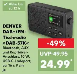 Kaufland DENVER DAB+/FM- Tischradio DAB-57K Angebot