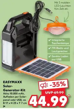 Kaufland EASYMAXX Solar- Generator-Kit Angebot
