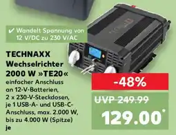 Kaufland TECHNAXX Wechselrichter 2000 W TE20 Angebot