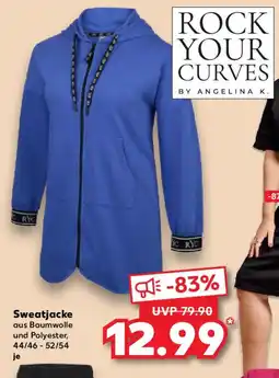 Kaufland ROCK YOUR CURVES BY ANGELINA K. Sweatjacke Angebot