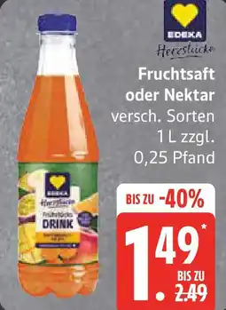 Edeka Fruchtsaft oder Nektar Angebot