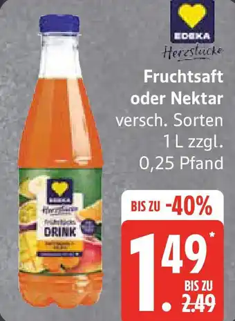 Edeka Fruchtsaft oder Nektar Angebot