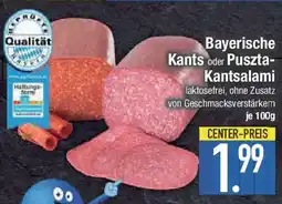 E-Center Bayerische Kants oder Puszta- Kantsalami Angebot