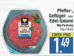 E-Center Pfeffer-, Geflügel- oder Edel-Salami Angebot