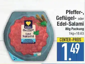 E-Center Pfeffer-, Geflügel- oder Edel-Salami Angebot