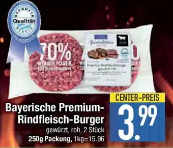 E-Center Bayerische Premium- Rindfleisch-Burger Angebot